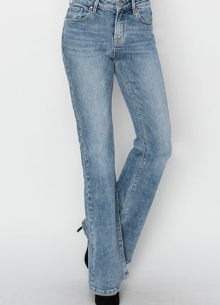 RISEN Full Size Mid Rise Bootcut Jeans