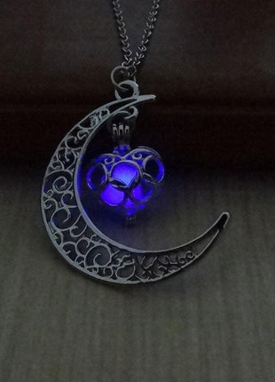 Moon Luminous Gemstone Pendant - GypsyHeart