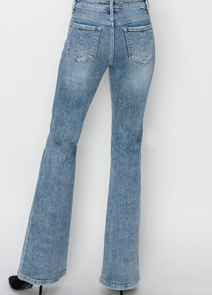 RISEN Full Size Mid Rise Bootcut Jeans