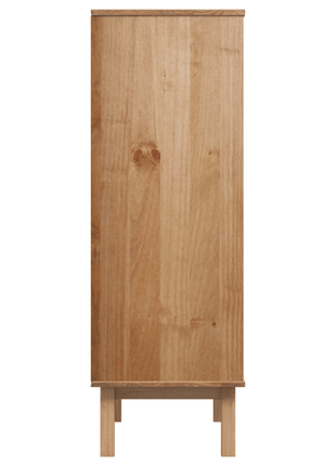 Cabinet - Highboard OTTA Brown and Gray 33.5"x16.9"x49.2" Solid Wood Pine - Gorgeous - GypsyHeart