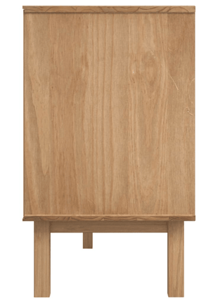 vidaXL Sideboard OTTA Brown and Gray 44.9"x16.9"x28.9" Solid Wood Pine - GypsyHeart