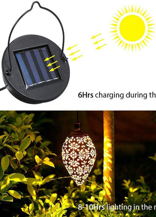 Solar Light LED Lantern Garland Waterproof Hanging Outdoor Fairy Light