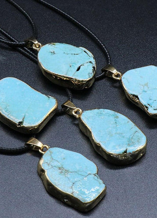 Turquoise Pendant Necklace - GypsyHeart