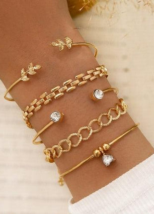 Elegant Set Bracelets - 4pc - GypsyHeart