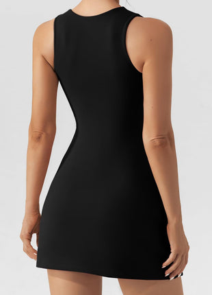 Square Neck Sleeveless Mini Dress