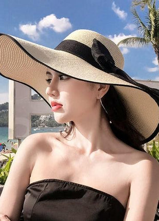Women Fashion Straw Sun Hat - Wide Brim Hat Beach Summer Hat - GypsyHeart