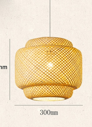 Bamboo Pendant Light - Handmade Bamboo Hanging Lamp