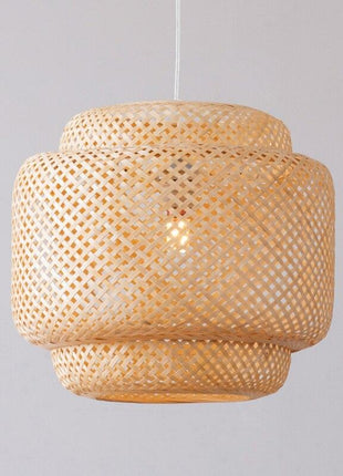 Bamboo Pendant Light - Handmade Bamboo Hanging Lamp - GypsyHeart