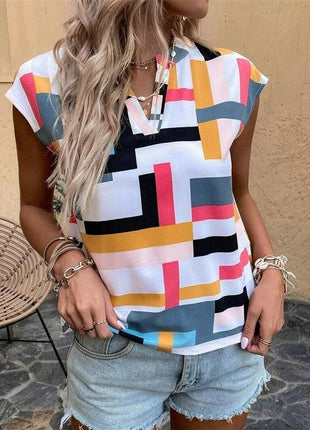Color Block Tops Tee Shirts Women Pocket T-shirt - GypsyHeart
