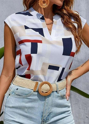 Color Block Tops Tee Shirts Women Pocket T-shirt - GypsyHeart