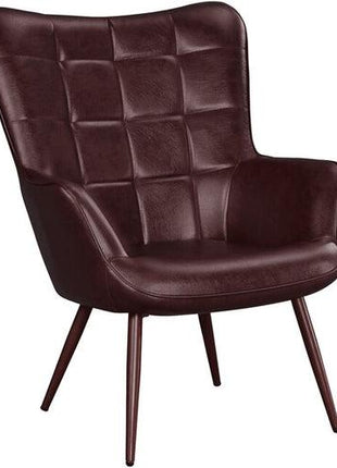 Faux Leather Wingback Accent Chair - GypsyHeart