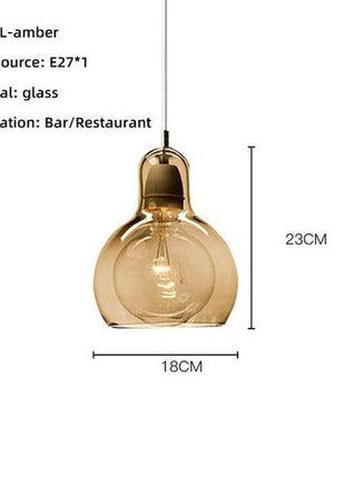 Pendant Light | Pendant Light Glass Retro | Glass Pendant - GypsyHeart