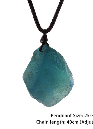 Quartz Fluorite Natural Stone Necklace | Stones Natural Crystals - GypsyHeart