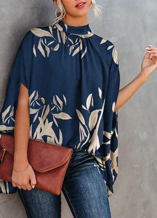 Fashion Print Split Batwing Sleeve Top - GypsyHeart
