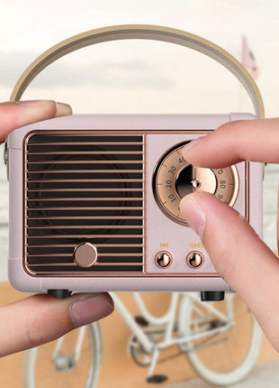 Bluetooth Compact Retro Speakers with Radio