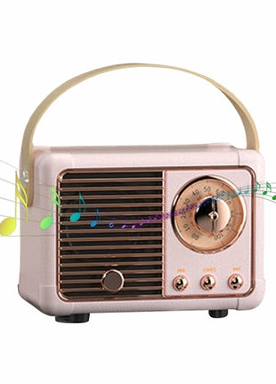 Bluetooth Compact Retro Speakers with Radio