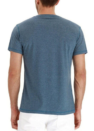Summer Cotton Men T shirt Henley Neck Fashion Design Slim Fit Solid T - GypsyHeart