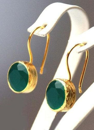 Metal Pendant Earrings Jewelry | Vintage Stone Earring Jewelry - - GypsyHeart