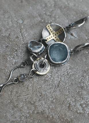Metal Pendant Earrings Jewelry | Vintage Stone Earring Jewelry - - GypsyHeart
