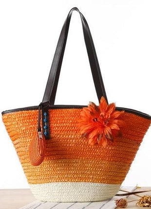 Beach Bag Summer Big Straw Bags Handmade Woven | Beach Tote Bags Women - GypsyHeart