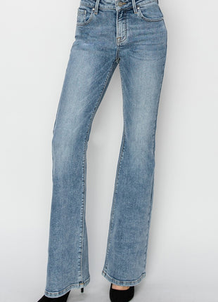 RISEN Full Size Mid Rise Bootcut Jeans