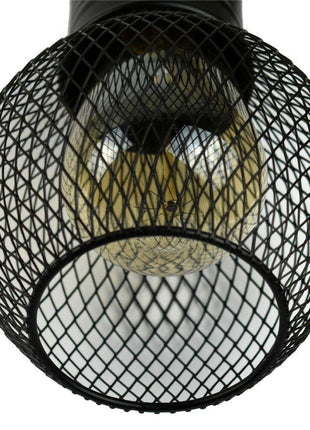 Modern Ceiling Pendant Lamp Cage Fitting Black - Vintage Light - GypsyHeart