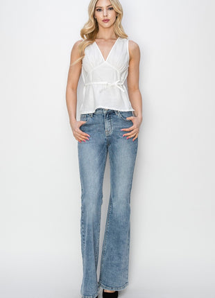 RISEN Full Size Mid Rise Bootcut Jeans