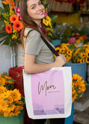 Shopper Tote Mom is The Heart Of The Family Bag Medium - GypsyHeart
