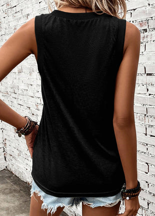 V-Neck Wide Strap Tank