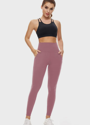 Pocketed High Waist Active Leggings