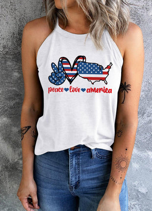 PEACE LOVE AMERICA Graphic Tank - GypsyHeart