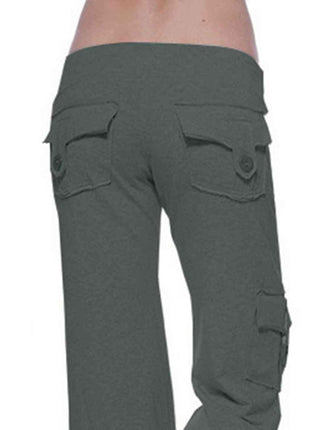 Mid Waist Pants with Pockets - GypsyHeart