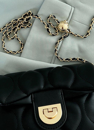 Leather Adjustable Chain Crossbody Bag - GypsyHeart