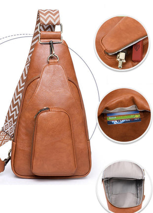 Adored Take A Trip PU Leather Sling Bag - GypsyHeart
