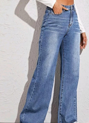 High Waist Wide Leg Jeans - GypsyHeart