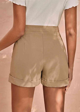 Perfectly Pleated Khaki Shorts - GypsyHeart