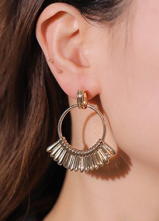 18K Gold-Plated Zinc Alloy Drop 5-Pair Earrings - GypsyHeart