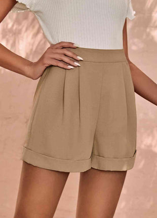 Perfectly Pleated Khaki Shorts - GypsyHeart