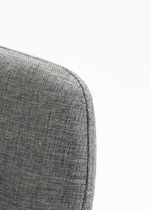 Upholstered Chair - Gray Fabric Beech Wood Legs - GypsyHeart