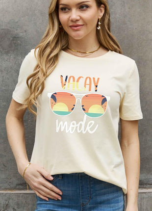 Simply Love Full Size VACAY MODE Graphic Cotton Tee - GypsyHeart