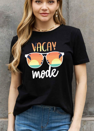 Simply Love Full Size VACAY MODE Graphic Cotton Tee - GypsyHeart