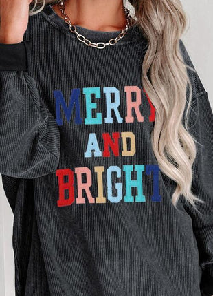 MERRY AND BRIGHT Graphic Sweatshirt - GypsyHeart