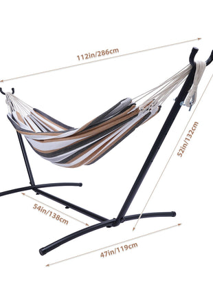 Double Classic Hammock with Stand for 2 Person - GypsyHeart