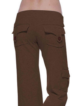 Mid Waist Pants with Pockets - GypsyHeart